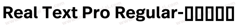 Real Text Pro Regular字体转换